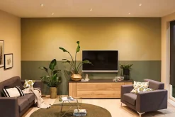 Spot encastré LED 3-Step-Dim Gil Coin IP44 rond 68mm Coin 6W 470lm 230V gradable 2700K Blanc dépoli Doré