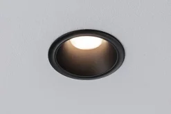 Spot encastré LED 3-Step-Dim Cole Coin Kit de 1 IP44 rond 88mm Coin 6W 470lm 230V gradable 2700K Noir