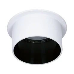 Spot encastré LED 3-Step-Dim Gil Coin IP44 rond 68mm Coin 6W 470lm 230V gradable 2700K Blanc dépoli Noir mat