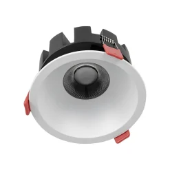 Spot encastré LED 20W, température de couleur réglable, rond, interrupteur à bouton-poussoir Osram et driver KGP, blanco