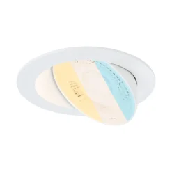 Spot encastré LED White Select Aumus Spot individuel rond 105mm 90 5W 700lm 230V gradable 2700 - 6500K Blanc