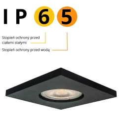 Spot encastré Light Prestige Lagos œillet noir 1 x GU10 1 pc.