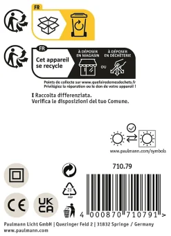 Spot encastré Luena IP65 GU10 230V max. 35W gradable Blanc