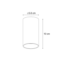 Spot encastré moderne beige GU10 50 mm rond - Tuba