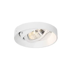 Spot encastré moderne blanc GU10 AR70 rond sans bordure - Oneon