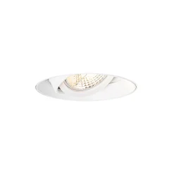 Spot encastré moderne blanc GU10 AR70 rond sans bordure - Oneon