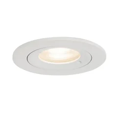 Spot encastré moderne blanc rond IP44 - Xena Round