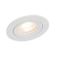 Spot encastré moderne blanc rond IP44 - Xena Round