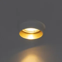 Spot encastré moderne blanc avec intérieur doré - Insta