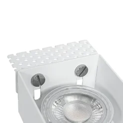 Spot encastré moderne blanc GU10 sans bordure 2 lumières - Oneon