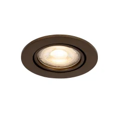 Spot encastré moderne bronze foncé inclinable - Cisco