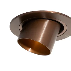 Spot encastré moderne bronze foncé orientable GU10 35 mm rond - Installa
