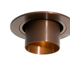 Spot encastré moderne bronze foncé orientable GU10 35 mm rond - Installa