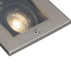 Spot encastré moderne en acier 2 lumières orientables IP65 - Oneon