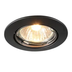 Spot encastré moderne noir orientable - Edu