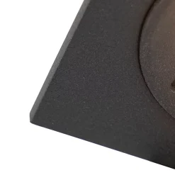 Spot encastré moderne noir carré IP44 - Xena