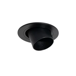 Spot encastré moderne noir orientable GU10 35 mm rond - Installa