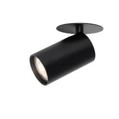 Spot encastré moderne noir GU10 50 mm - Chels