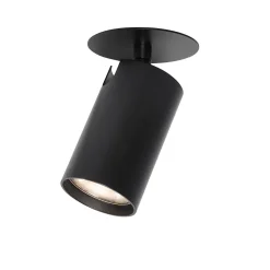 Spot encastré moderne noir GU10 50 mm - Chels