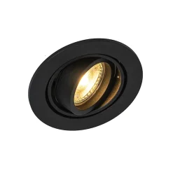 Spot encastré moderne noir inclinable - Club