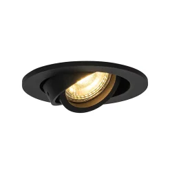 Spot encastré moderne noir inclinable - Club
