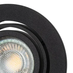 Spot encastré moderne noir inclinable - Club
