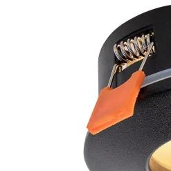 Spot encastré moderne noir IP44 - Gap