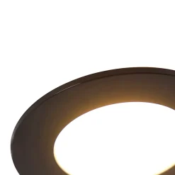 Spot encastré moderne noir avec LED 3 niveaux de luminosité IP65 - Blanca