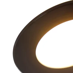 Spot encastré moderne noir avec LED 3 niveaux de luminosité IP65 - Blanca