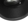Spot encastré moderne noir orientable et inclinable - Alloy
