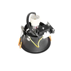 Spot encastré moderne noir orientable et inclinable - Alloy