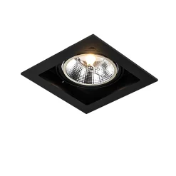 Spot encastré moderne noir orientable 18 cm - Artemis 111