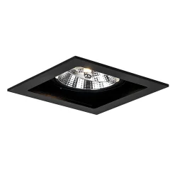 Spot encastré moderne noir orientable 18 cm - Artemis 111