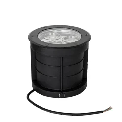 Spot encastré moderne noir 3 lumières IP65 - Tribus