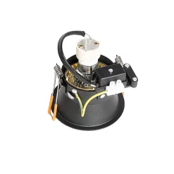 Spot encastré moderne noir avec or orientable et inclinable - Alloy