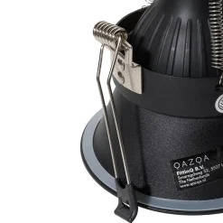 Spot encastré moderne noir avec intérieur doré GU10 70mm IP44 - Dept