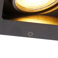 Spot encastré moderne orientable noir - Qure