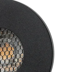 Spot encastré moderne pour salle de bain noir IP54 - Shed Honey