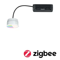 Spot encastré modulaire LED RGBW Coin 50mm Coin 6W 500lm 230V gradable 2200 - 6500K Satiné