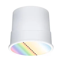 Spot encastré modulaire LED Smart Home Zigbee 3.0 Base Coin Kit de 1 rond 50mm Coin 4,9W 420lm 230V gradable RGBW+ Satiné