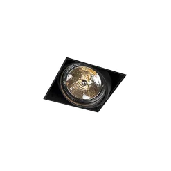 Spot encastré noir AR111 inclinable et orientable sans bordure - Oneon