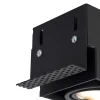 Spot encastré noir orientable et rotatif sans bordure 3 lumières - Oneon