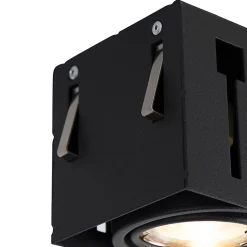 Spot encastré noir orientable et rotatif sans bordure 3 lumières - Oneon