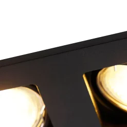 Spot encastré rectangulaire noir 2 lumières - Qure