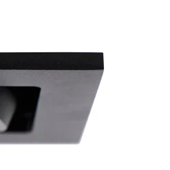 Spot encastré rectangulaire noir 2 lumières - Qure