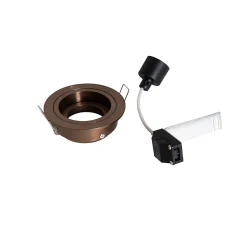 Spot encastré rond bronze foncé orientable et inclinable - Chuck