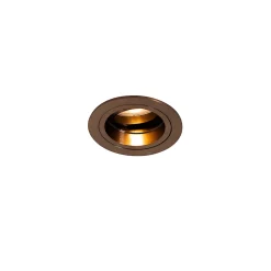 Spot encastré rond bronze foncé orientable et inclinable - Chuck