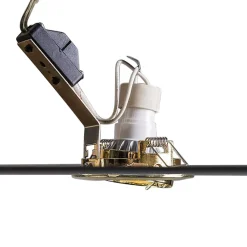 Spot encastré rond orientable doré - Edu