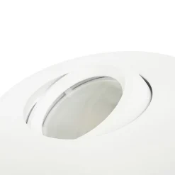 Spot encastrable au plafond IP44 blanc, ampoule 3000K 5,5W GU10, orientable, encastrable, POLI EDO, 1 pc.