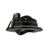 Spot encastrable au plafond IP44 noir, ampoule 6500K 7,5W GU10, orientable, encastrable, POLI EDO, 1 pc.